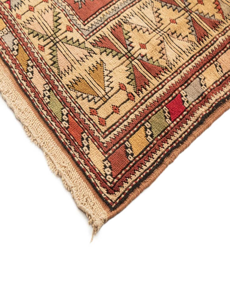 Detail image of  4' x 6' 4  Hand Knotted Kars Wool Rug