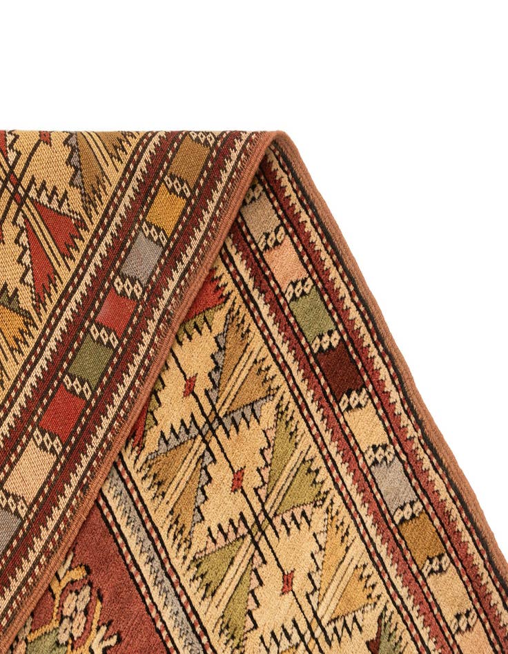 Detail image of  4' x 6' 4  Hand Knotted Kars Wool Rug