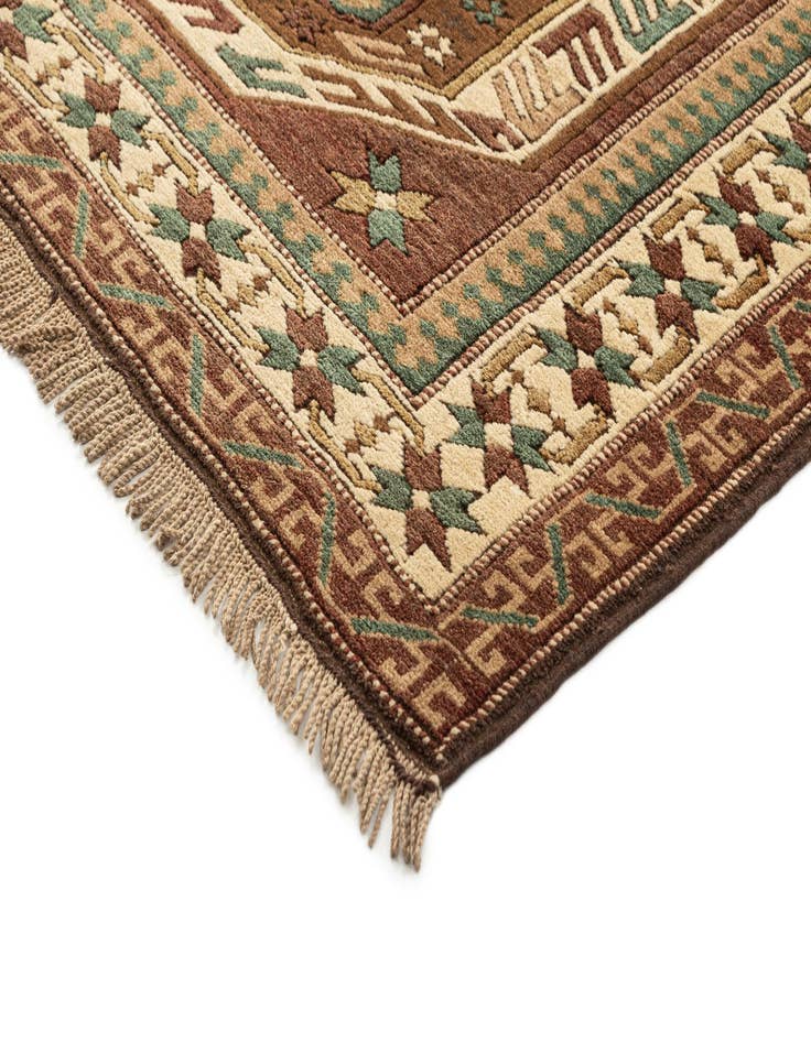 Detail image of  4' 5 x 6' 10  Hand Knotted Kars Wool Rug