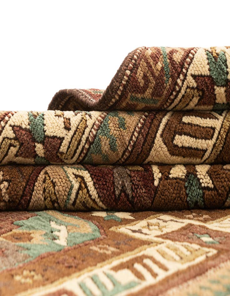 Detail image of  4' 5 x 6' 10  Hand Knotted Kars Wool Rug