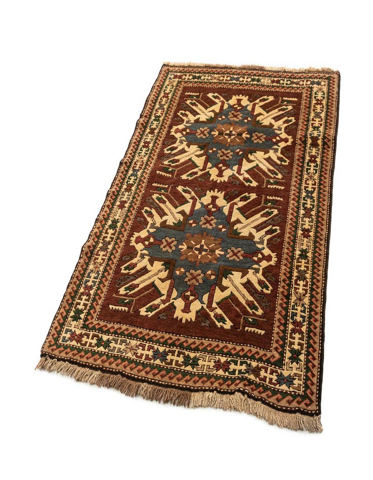 Detail image of  4' 5 x 6' 1  Hand Knotted Kars Wool Rug