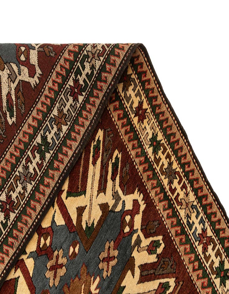 Detail image of  4' 5 x 6' 1  Hand Knotted Kars Wool Rug