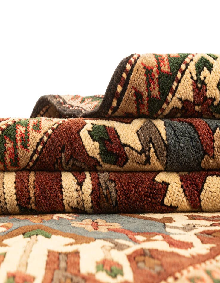 Detail image of  4' 5 x 6' 1  Hand Knotted Kars Wool Rug