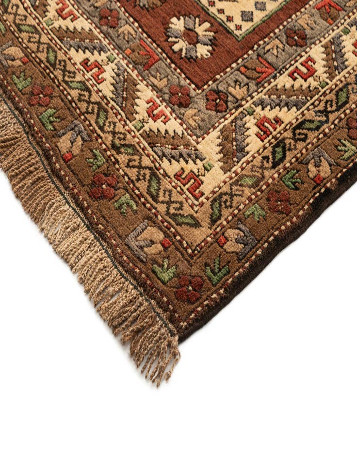 Detail image of  4' 8 x 7' 2  Hand Knotted Kars Wool Rug