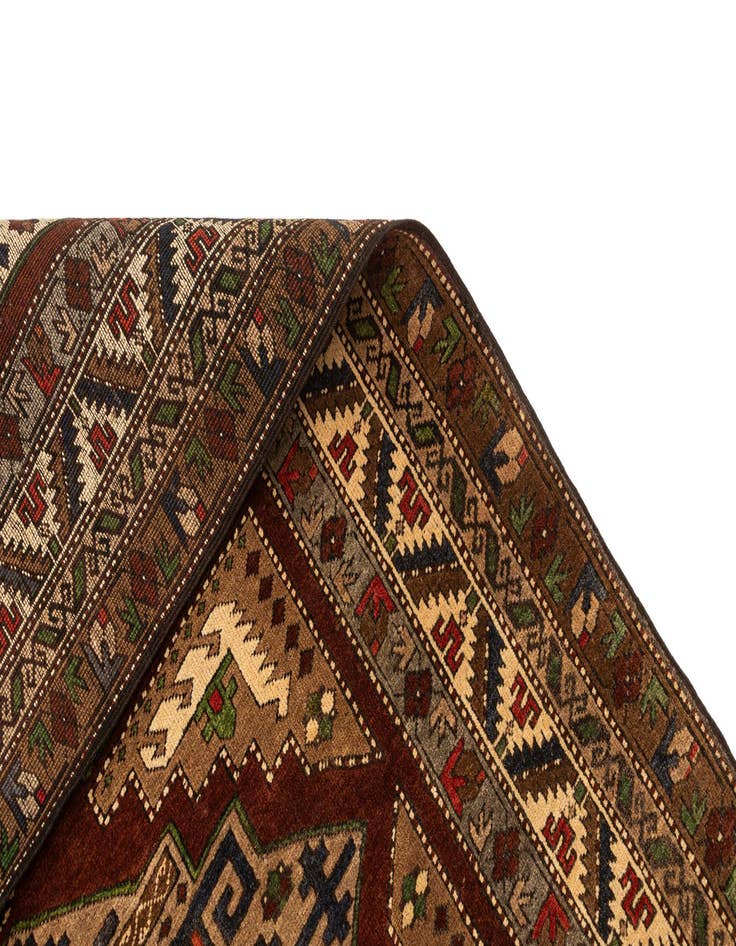 Detail image of  4' 8 x 7' 2  Hand Knotted Kars Wool Rug