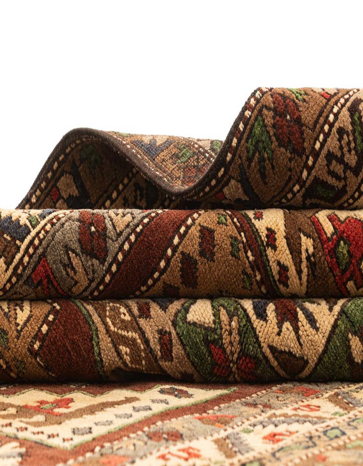 Detail image of  4' 8 x 7' 2  Hand Knotted Kars Wool Rug