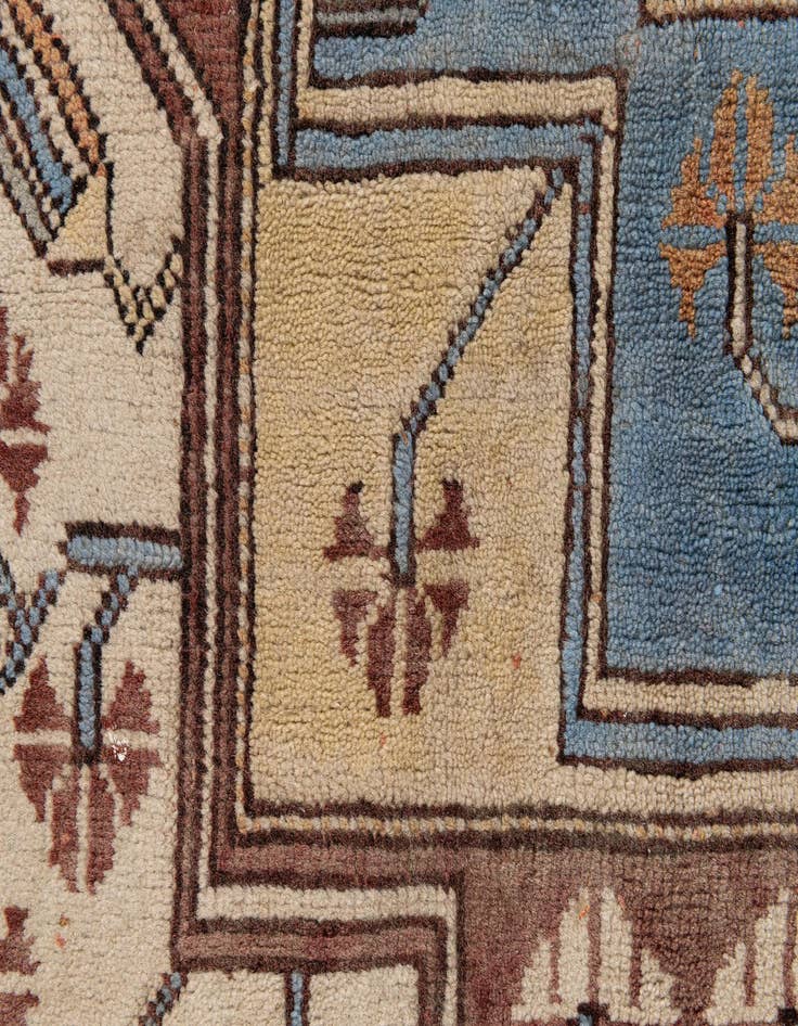 Detail image of  3' 11 x 7' 4  Hand Knotted Kars Wool Rug