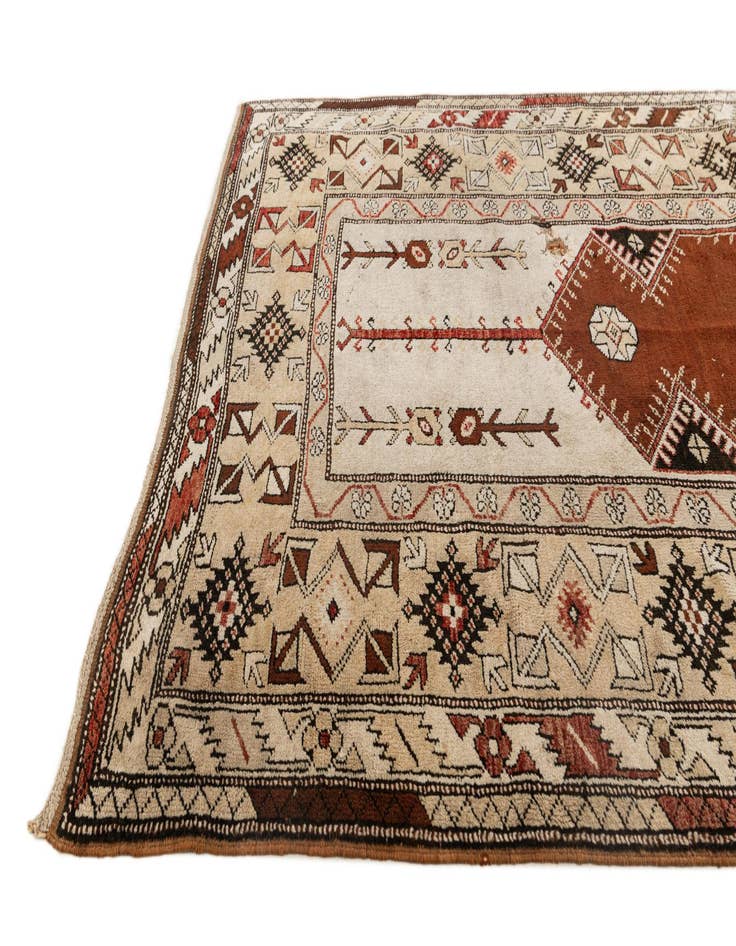 Detail image of  4' 3 x 7' 7  Hand Knotted Kars Wool Rug