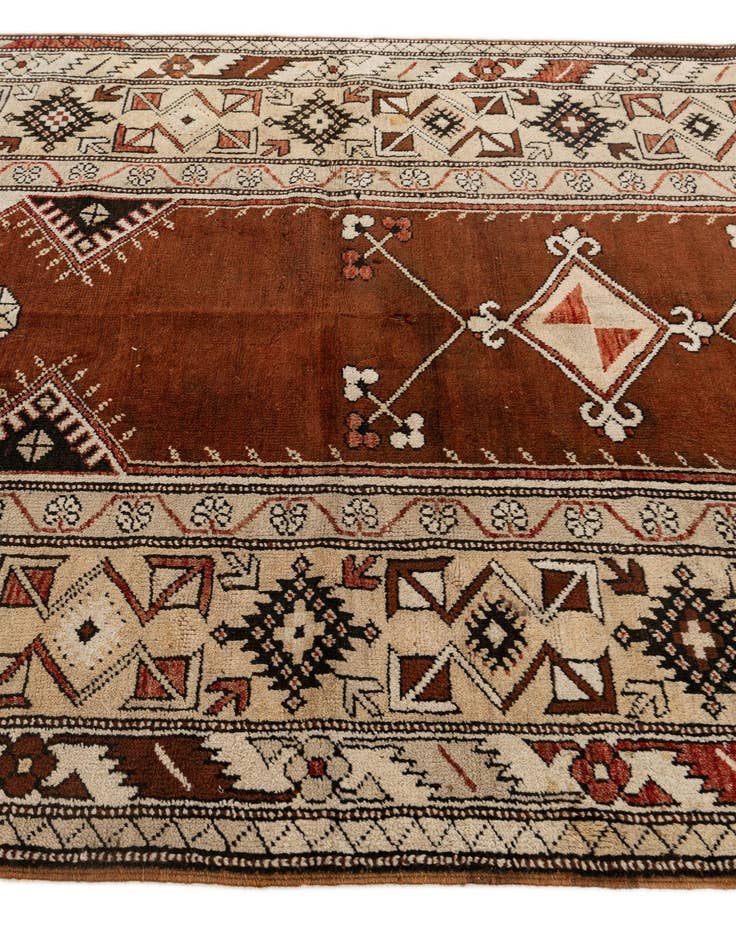 Detail image of  4' 3 x 7' 7  Hand Knotted Kars Wool Rug