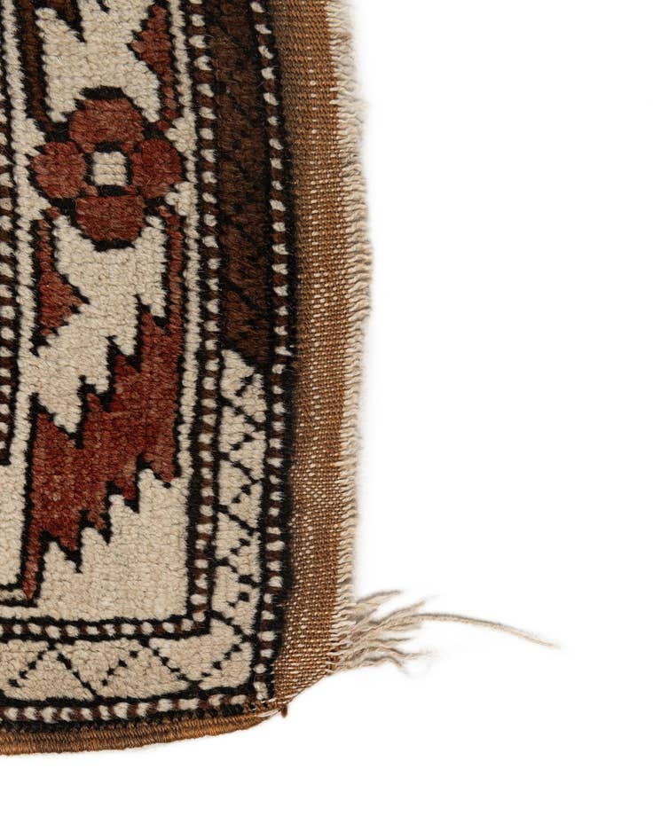 Detail image of  4' 3 x 7' 7  Hand Knotted Kars Wool Rug