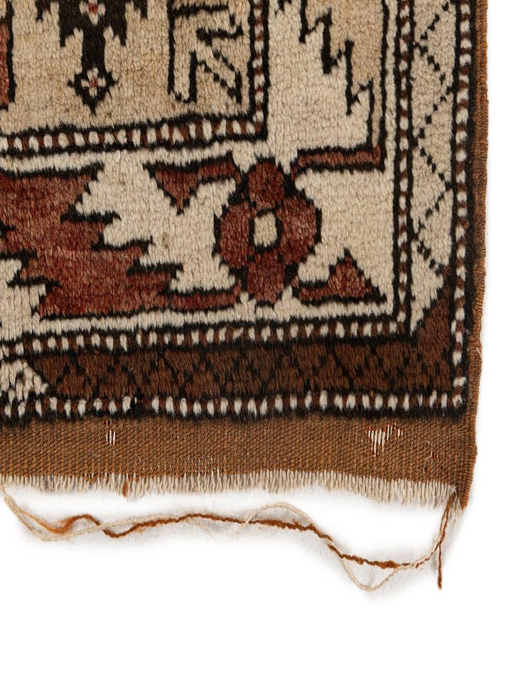 Detail image of  4' 3 x 7' 7  Hand Knotted Kars Wool Rug