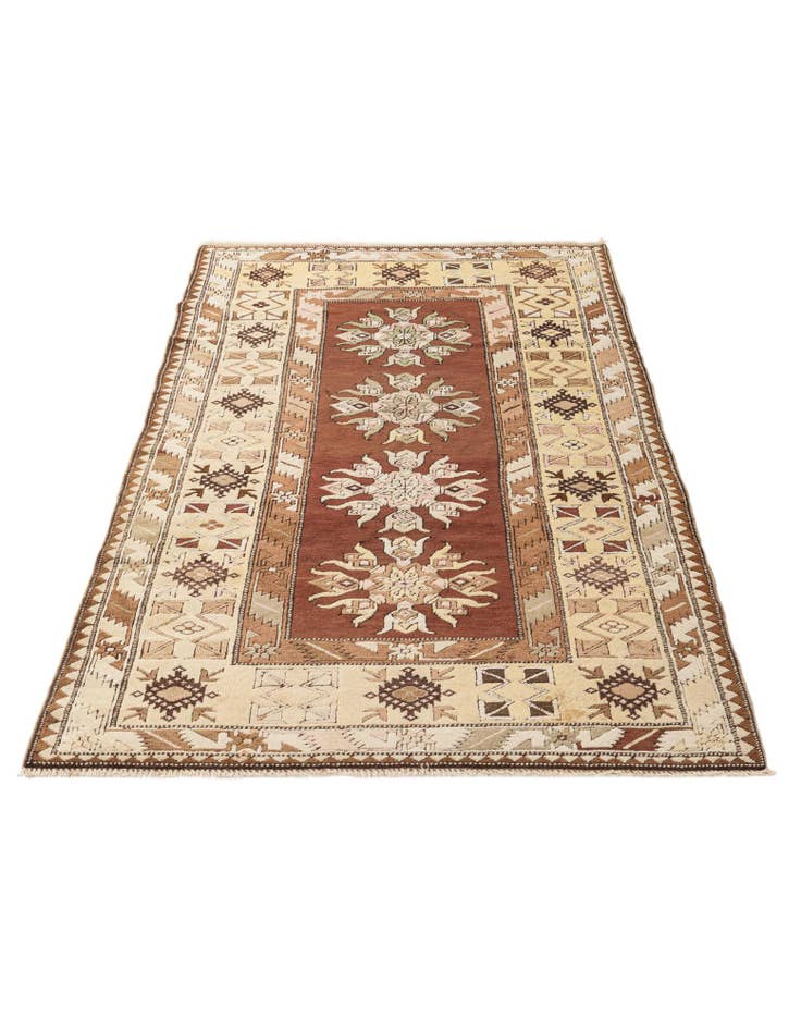 Detail image of  3' 9 x 6' 11  Hand Knotted Kars Wool Rug