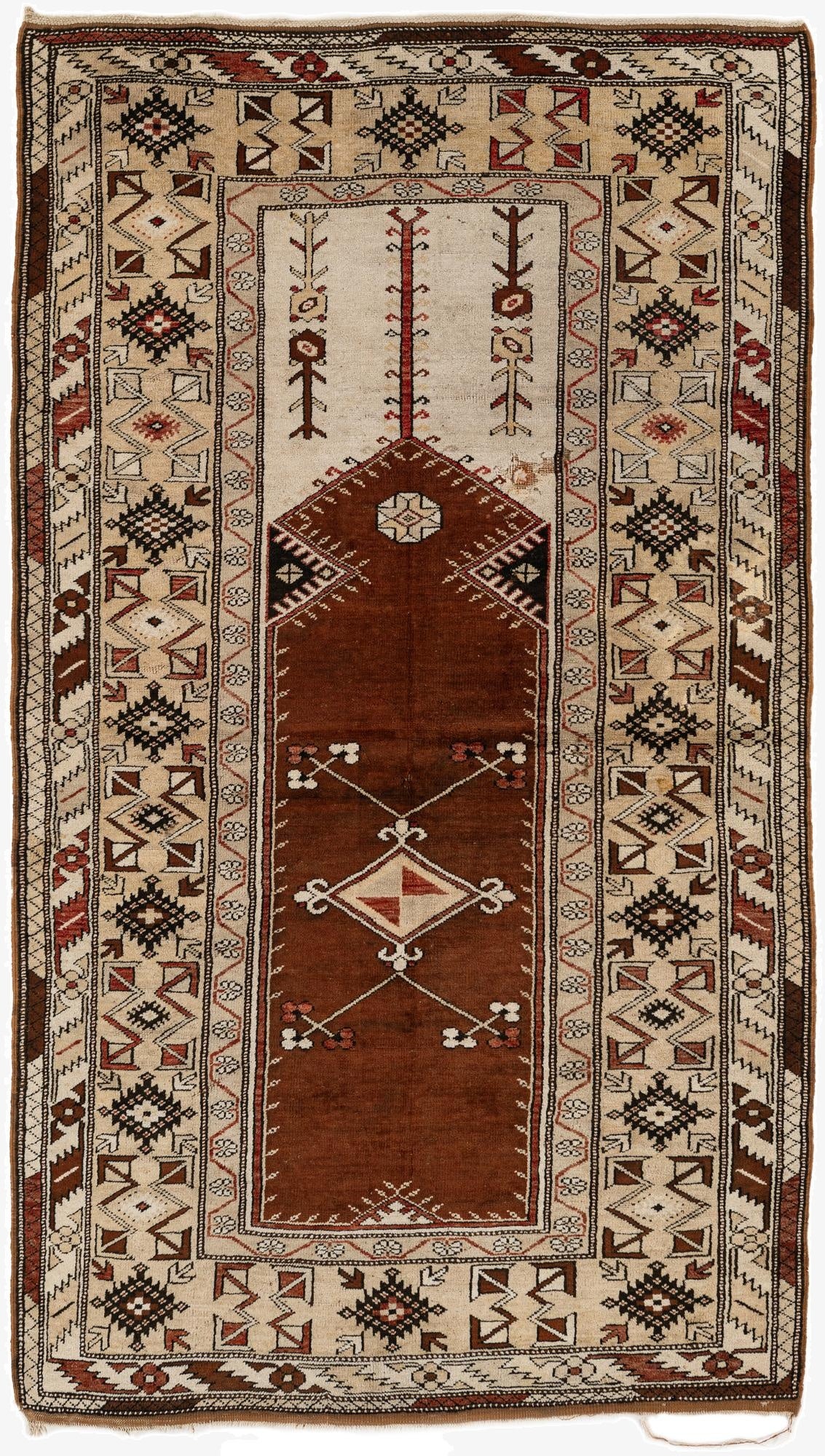  4' 3 x 7' 7  Hand Knotted Kars Wool Rug