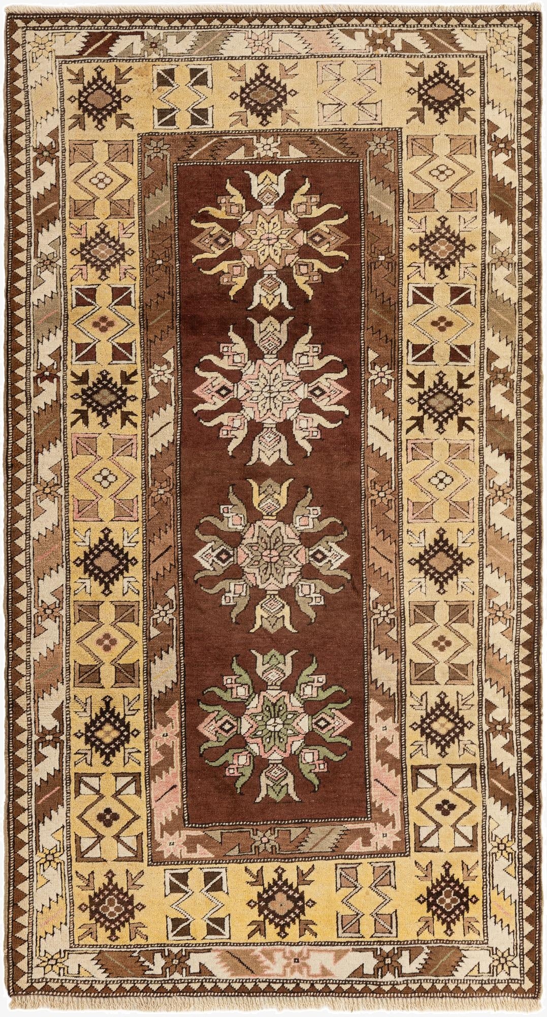  3' 9 x 6' 11  Hand Knotted Kars Wool Rug