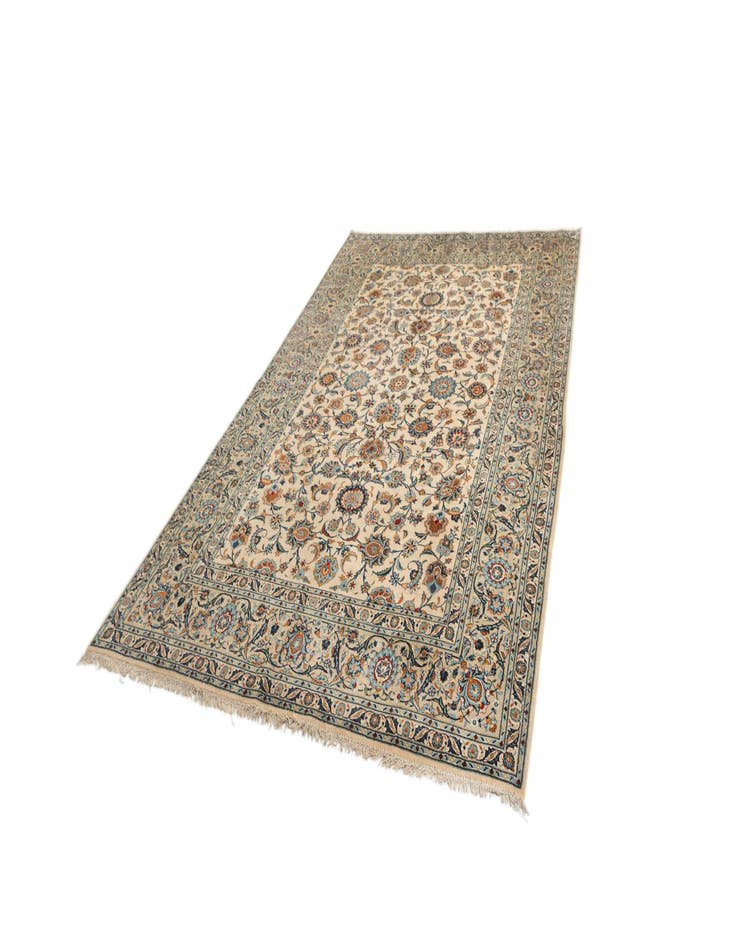 Detail image of  7' 4 x 11' 7 Kashan Wool Rug