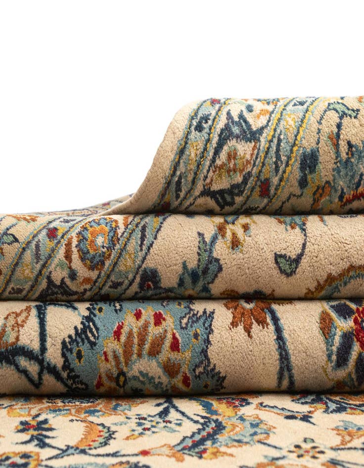 Detail image of  7' 4 x 11' 7 Kashan Wool Rug