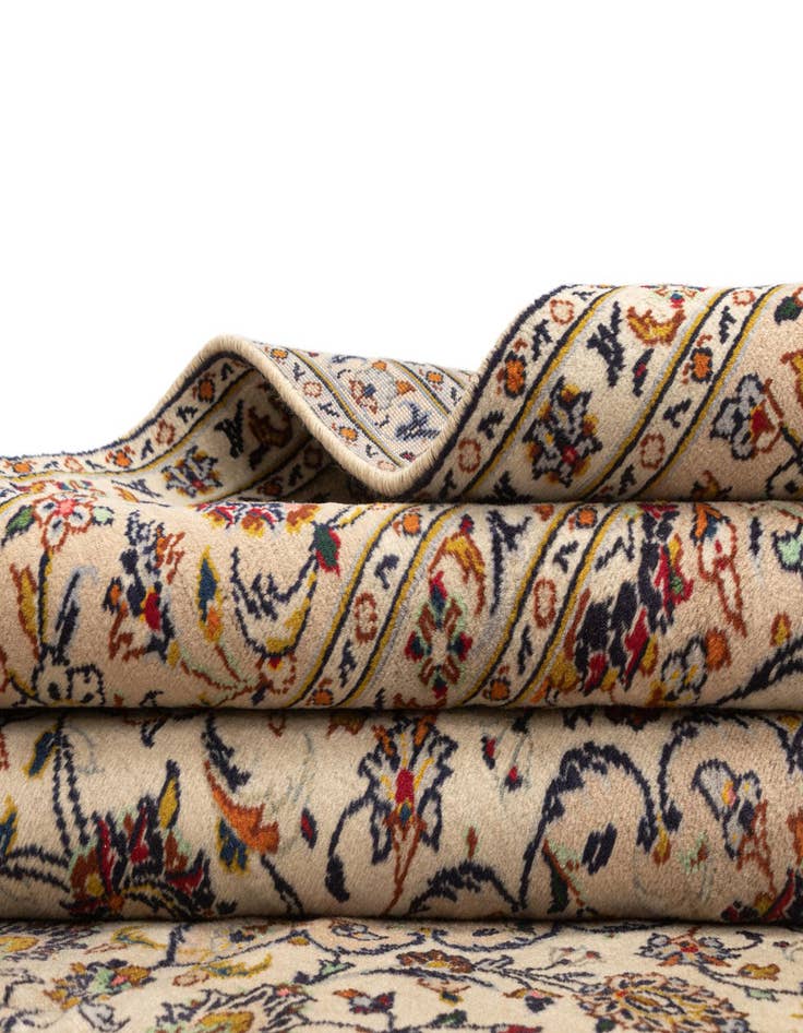 Detail image of  6' 3 x 9' 10 Kashan Wool Rug