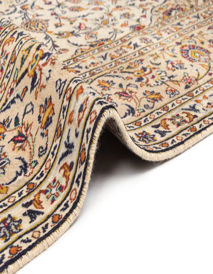 Detail image of  6' 3 x 9' 10 Kashan Wool Rug