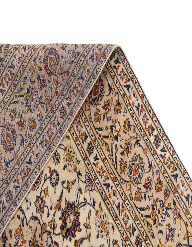 Detail image of  6' 3 x 9' 10 Kashan Wool Rug