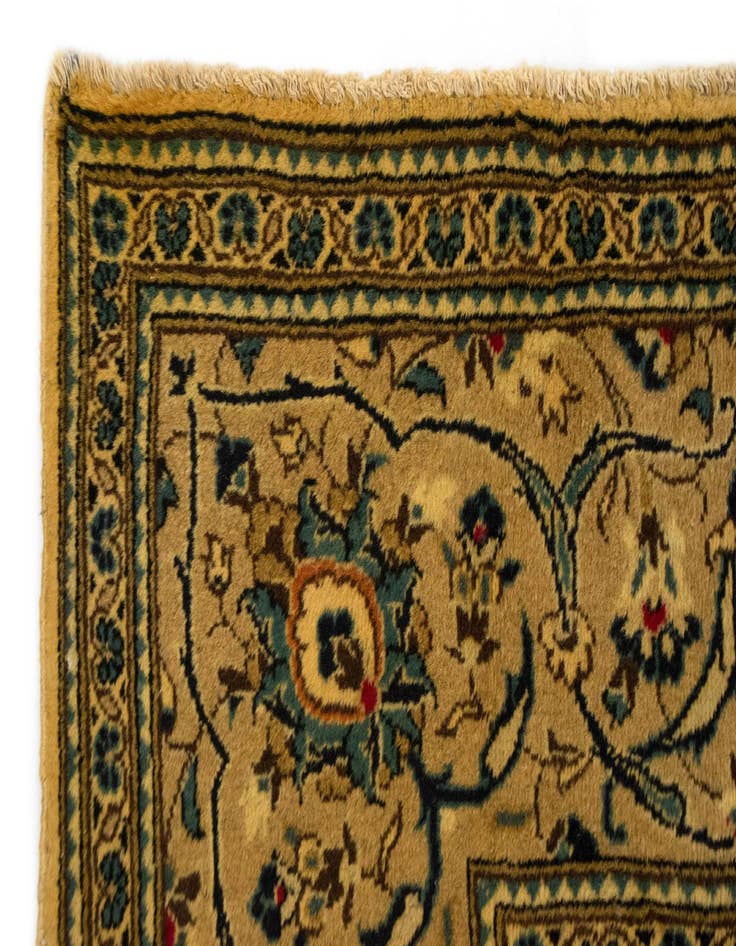 Detail image of  7' 11 x 11' 4  Hand Knotted Kashan Persian Wool Rug