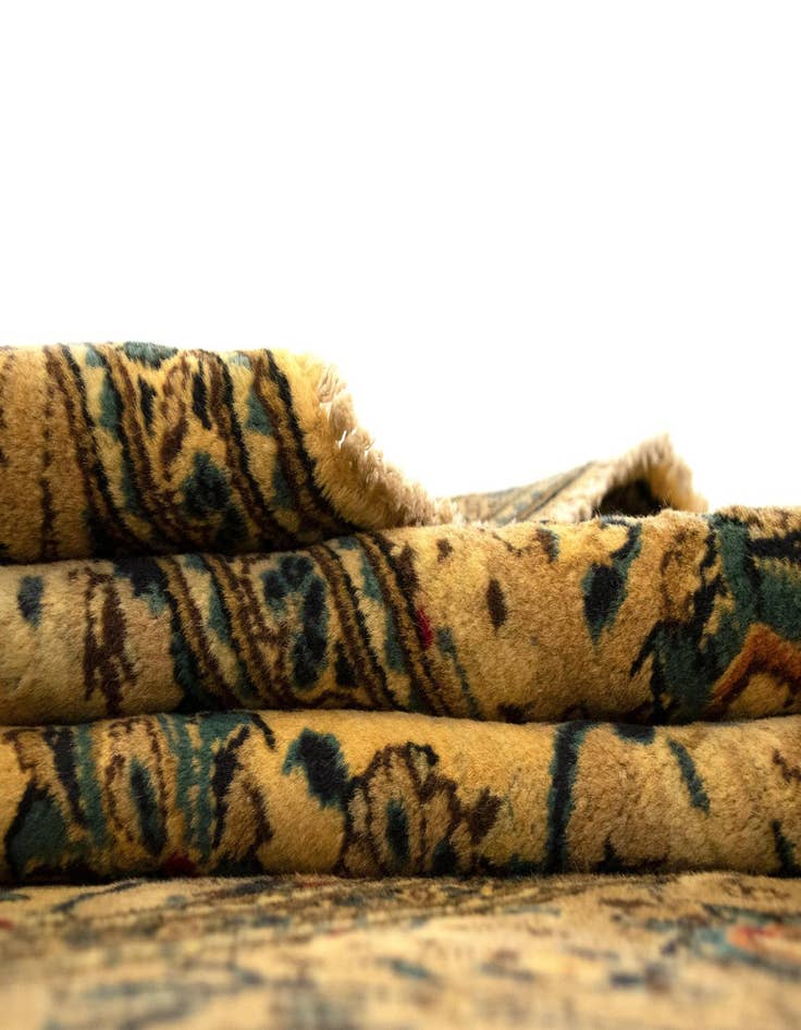 Detail image of  7' 11 x 11' 4  Hand Knotted Kashan Persian Wool Rug