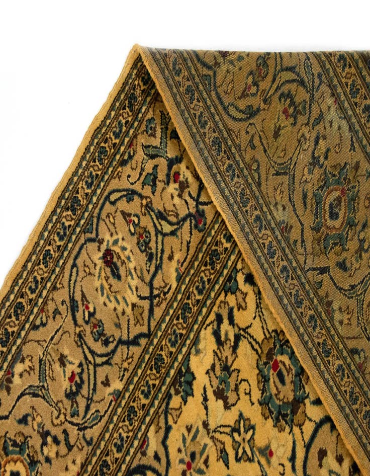 Detail image of  7' 11 x 11' 4  Hand Knotted Kashan Persian Wool Rug
