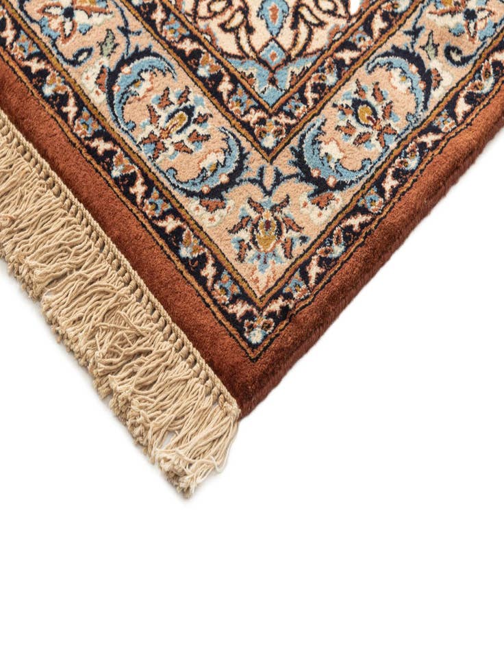 Detail image of  4' x 5' 10  Hand Knotted Kashan Oriental Wool Rug