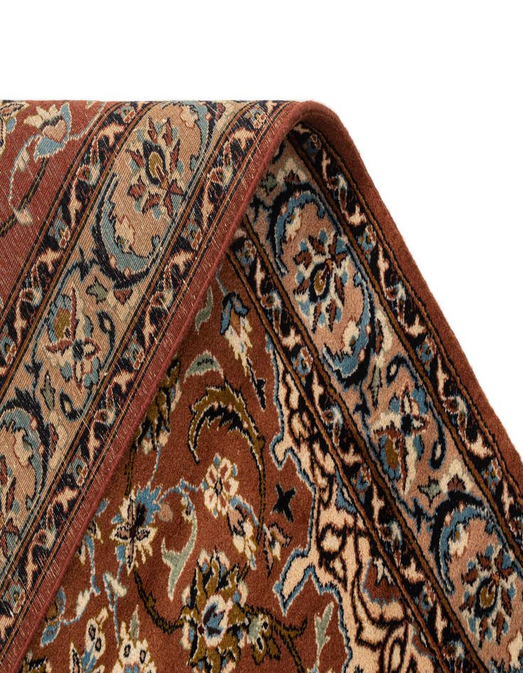 Detail image of  4' x 5' 10  Hand Knotted Kashan Oriental Wool Rug