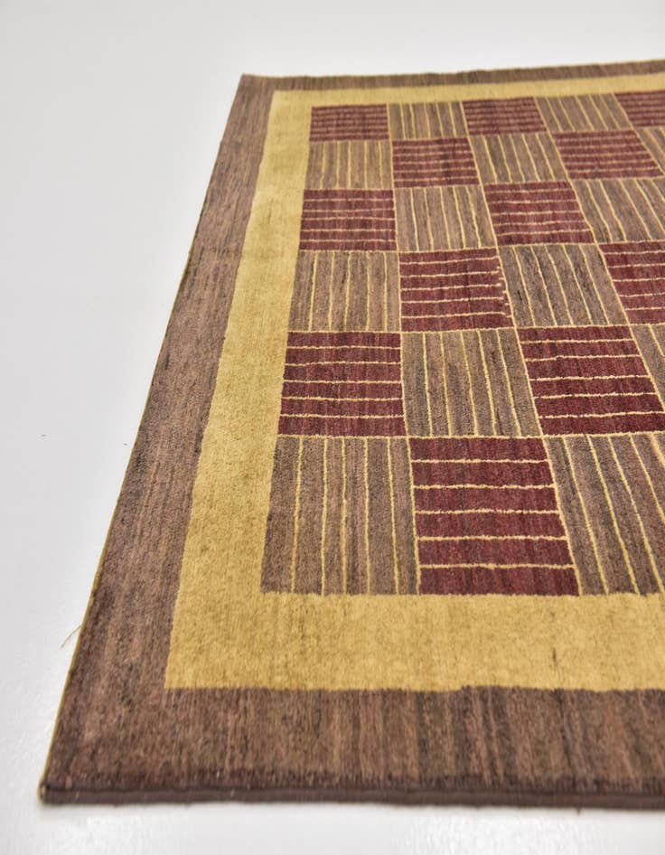 Detail image of  5' 5 x 7' 10  Hand Knotted Kashkuli Gabbeh Wool Rug