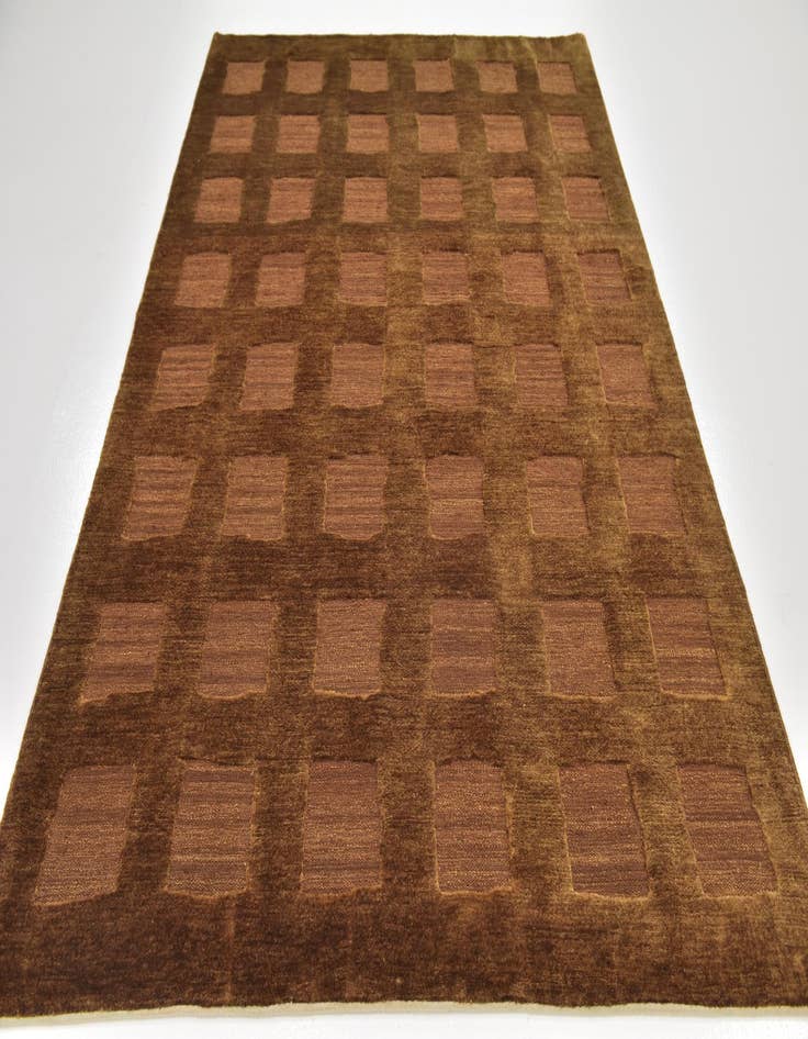 Detail image of  5' 6 x 8'  Hand Knotted Kashkuli Gabbeh Wool Rug