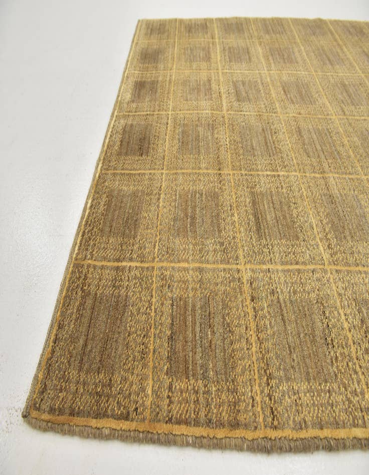 Detail image of  5' x 6' 4  Hand Knotted Kashkuli Gabbeh Wool Rug