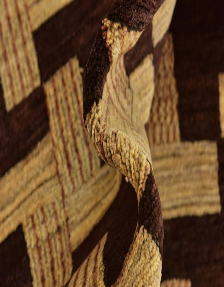 Detail image of  6' 2 x 8' 8  Hand Knotted Kashkuli Gabbeh Wool Rug