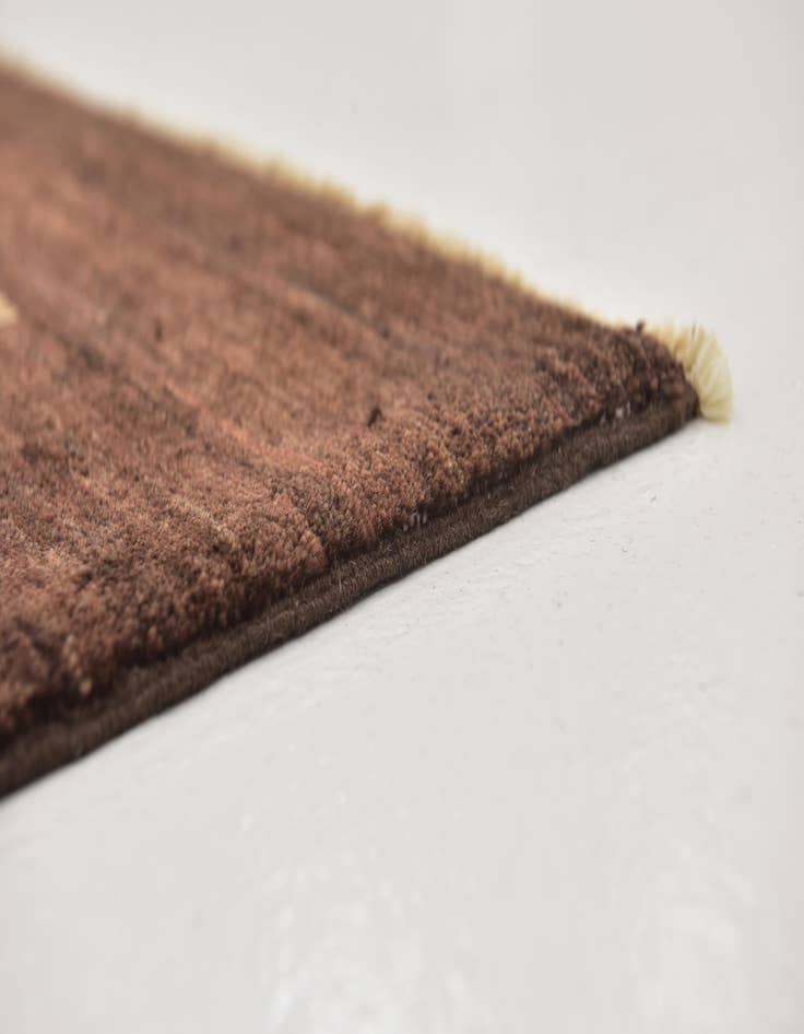 Detail image of  6' 2 x 8' 8  Hand Knotted Kashkuli Gabbeh Wool Rug