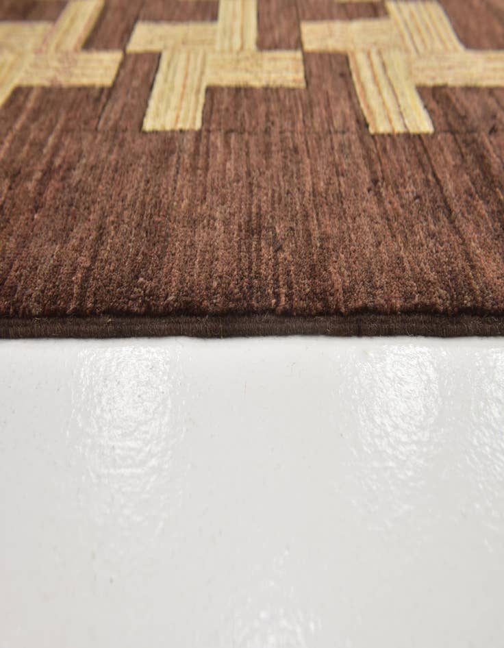 Detail image of  6' 2 x 8' 8  Hand Knotted Kashkuli Gabbeh Wool Rug