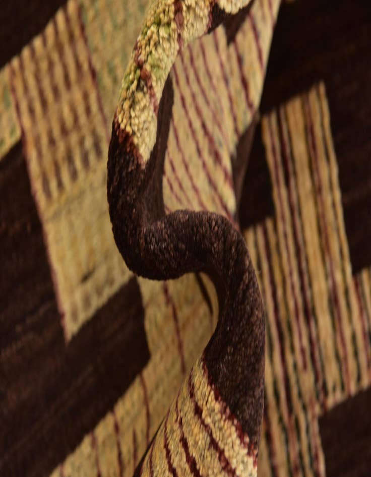 Detail image of  6' x 8' 8  Hand Knotted Kashkuli Gabbeh Wool Rug