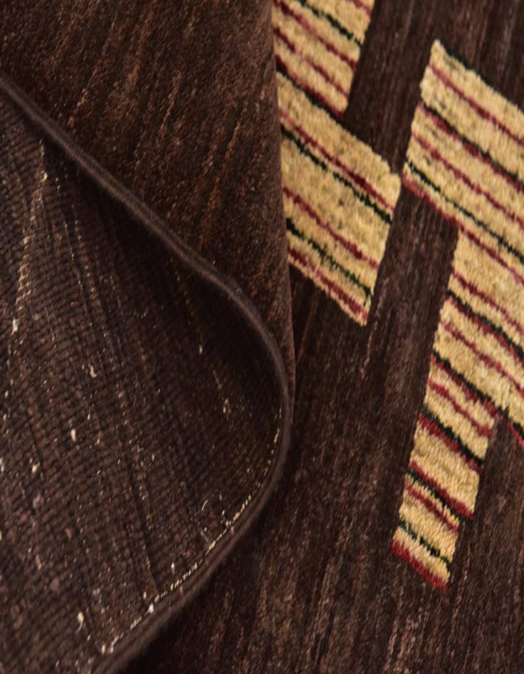 Detail image of  6' x 8' 8  Hand Knotted Kashkuli Gabbeh Wool Rug