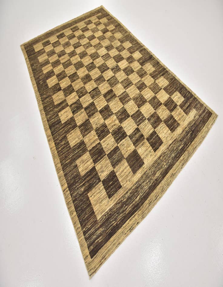 Detail image of  6' 6 x 9' 8  Hand Knotted Kashkuli Gabbeh Wool Rug