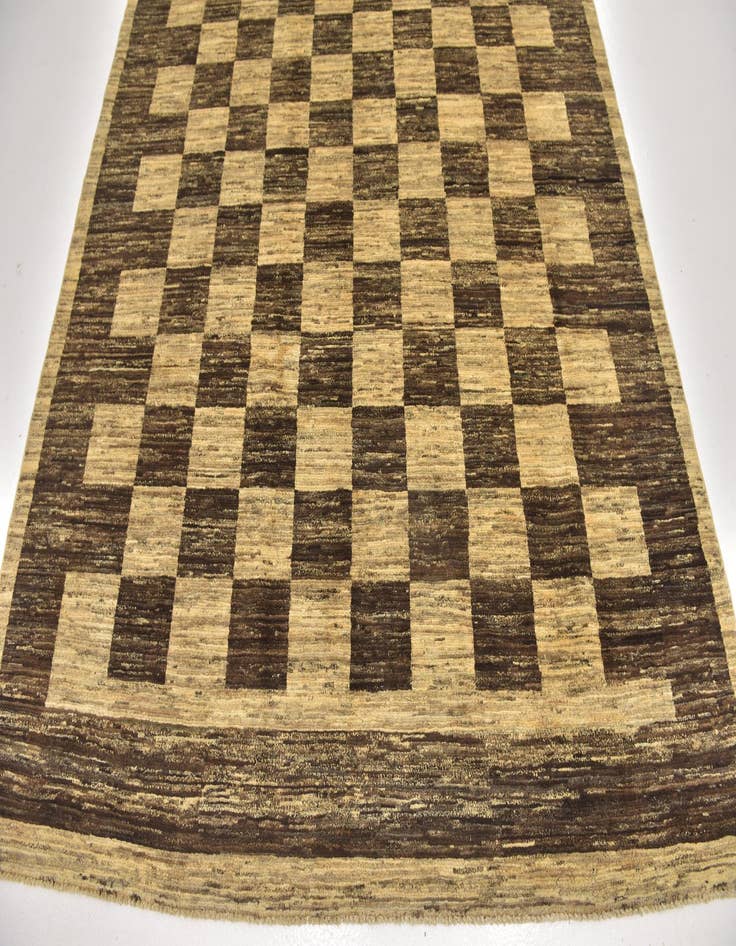 Detail image of  6' 6 x 9' 8  Hand Knotted Kashkuli Gabbeh Wool Rug