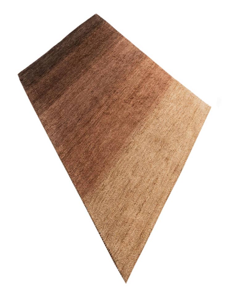 Detail image of  4' 8 x 6' 6  Hand Knotted Kashkuli Gabbeh Wool Rug