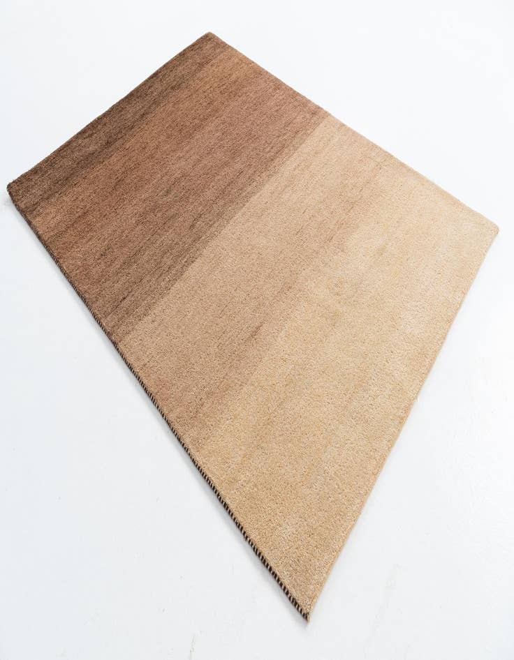 Detail image of  4' 10 x 6' 7  Hand Knotted Kashkuli Gabbeh Wool Rug