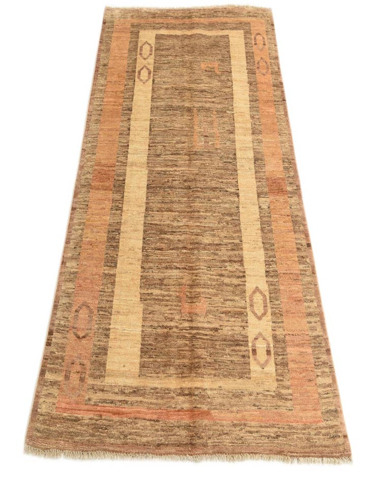 Detail image of  3' 9 x 5' 10  Hand Knotted Kashkuli Gabbeh Wool Rug