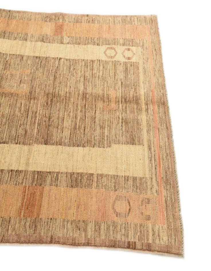 Detail image of  3' 9 x 5' 10  Hand Knotted Kashkuli Gabbeh Wool Rug