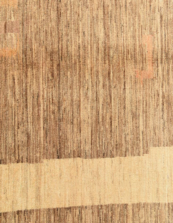 Detail image of  3' 9 x 5' 10  Hand Knotted Kashkuli Gabbeh Wool Rug