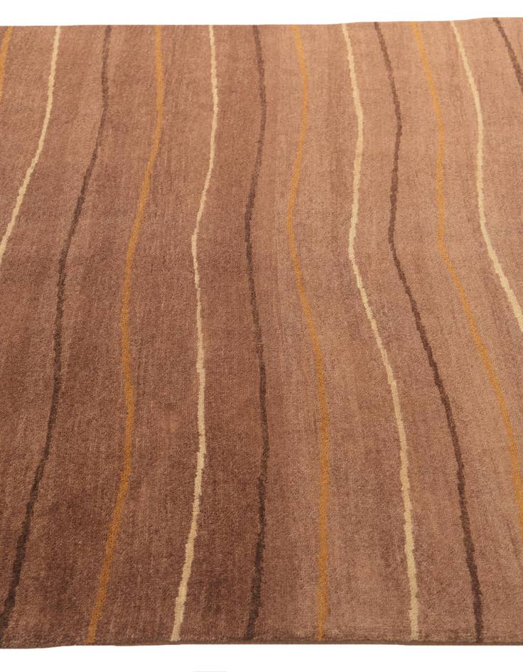 Detail image of  5' 6 x 8'  Hand Knotted Kashkuli Gabbeh Oriental Wool Rug