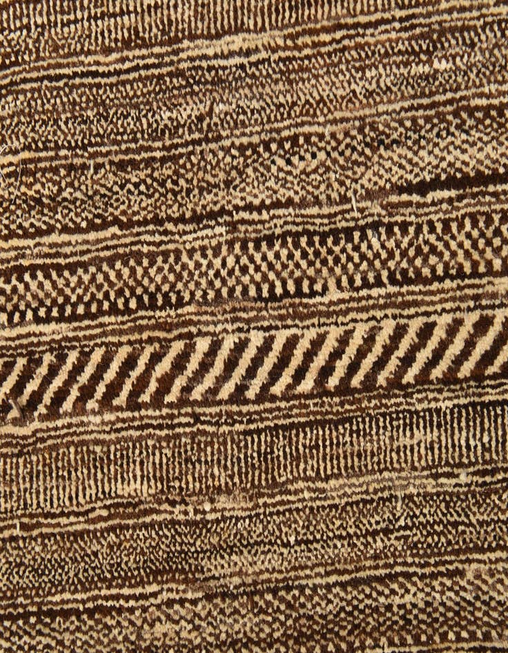 Detail image of  4' 7 x 6' 9  Hand Knotted Kashkuli Gabbeh Oriental Wool Rug