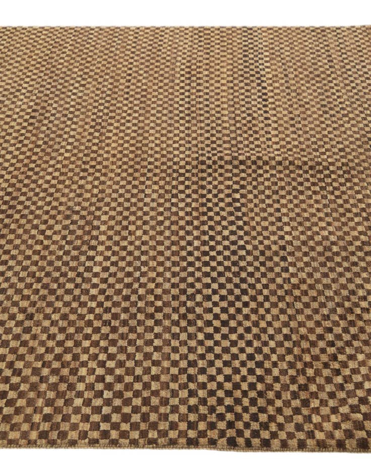 Detail image of  6' 1 x 9' 8  Hand Knotted Kashkuli Gabbeh Oriental Wool Rug