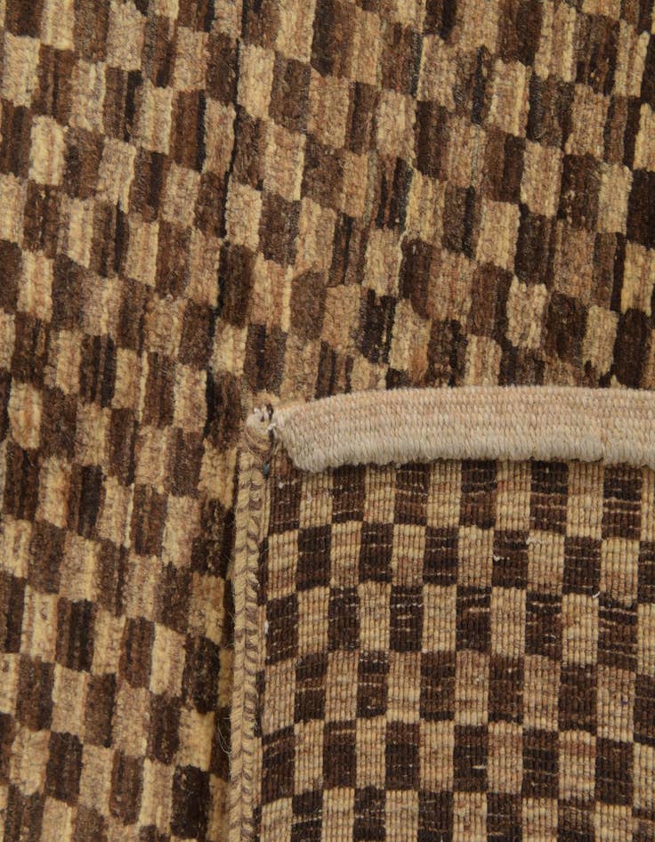 Detail image of  6' 1 x 9' 8  Hand Knotted Kashkuli Gabbeh Oriental Wool Rug