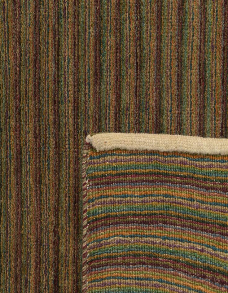 Detail image of  5' 8 x 8'  Hand Knotted Kashkuli Gabbeh Wool Rug