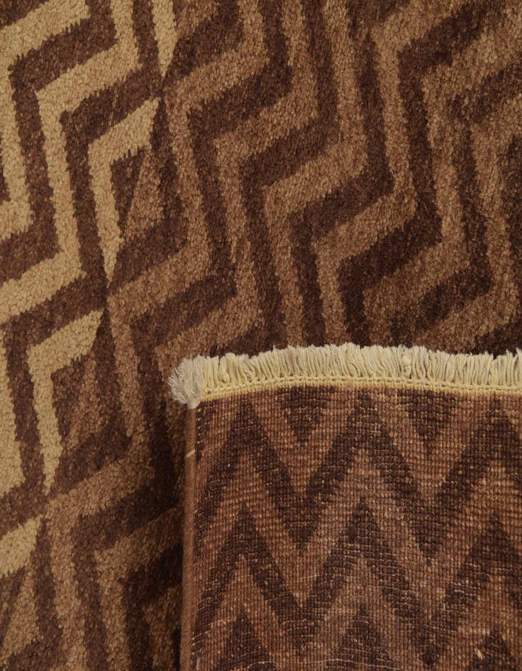 Detail image of  4' 7 x 6' 5  Hand Knotted Kashkuli Gabbeh Oriental Wool Rug