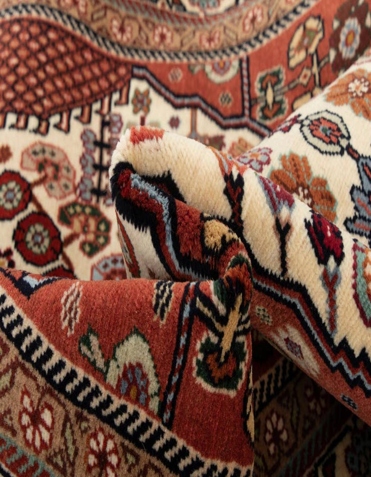 Detail image of  3' 5 x 4' 11  Hand Knotted Kashkuli Persian Wool Rug